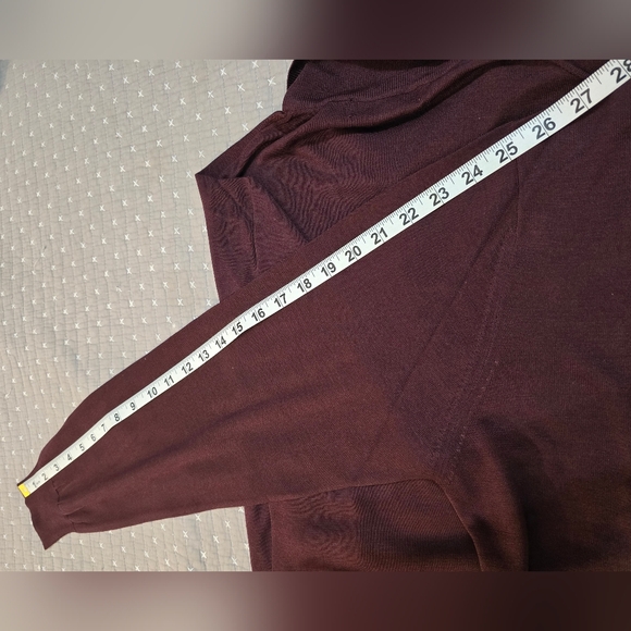 Men's Silk Anthology Plum Button Sweater - Picture 8 of 8